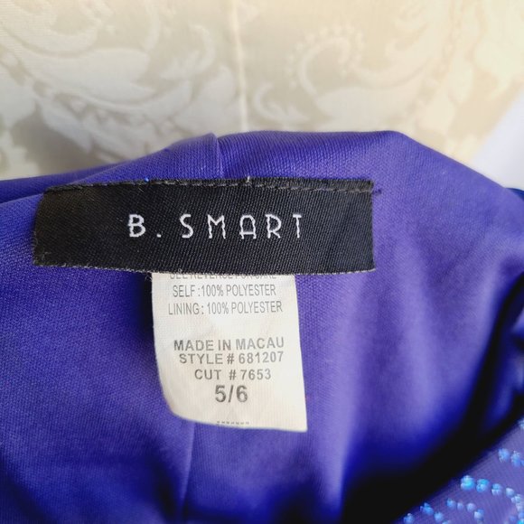 Royal Blue Strappy Formal Gown - Picture 5 of 6